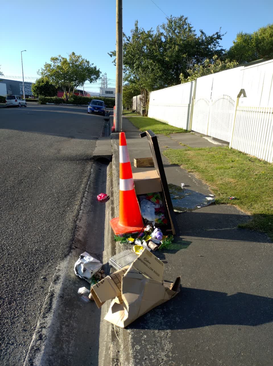 The photograph attached to this rubbish/recycling report