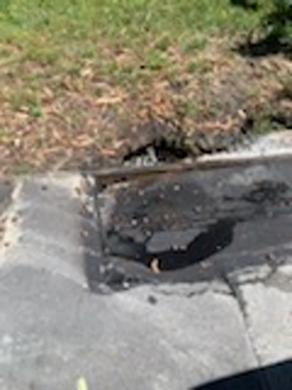 The photograph attached to this water leak report