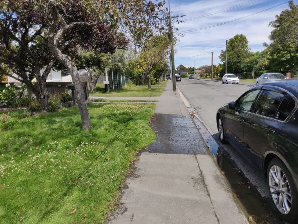 The photograph attached to this water leak report