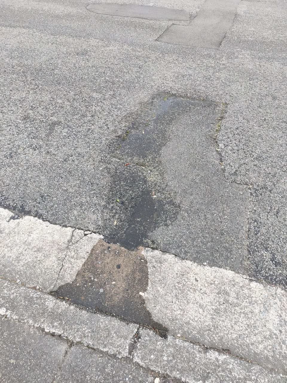 The photograph attached to this water leak report