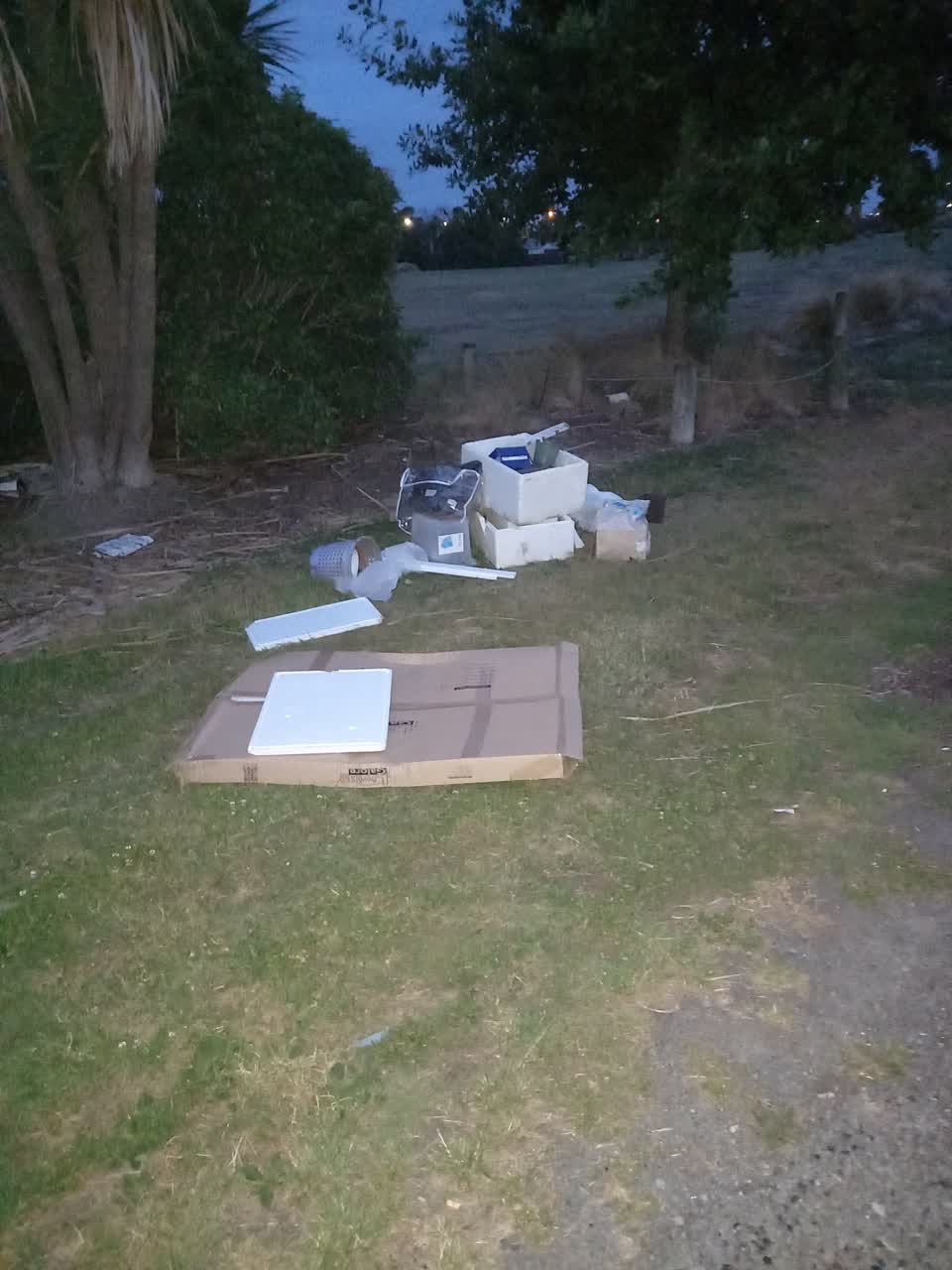 The photograph attached to this rubbish/recycling report