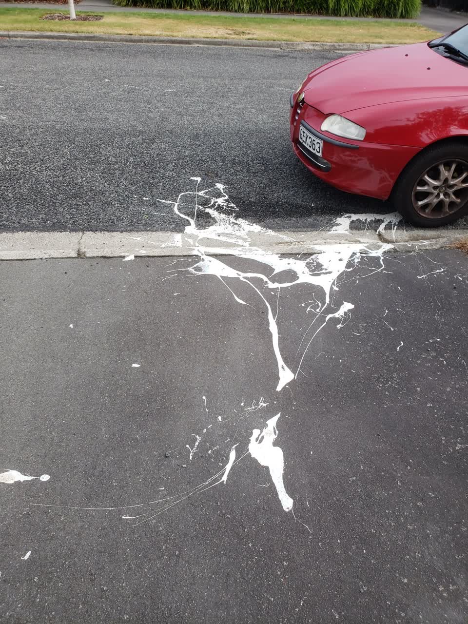 The photograph attached to this roading/streets report
