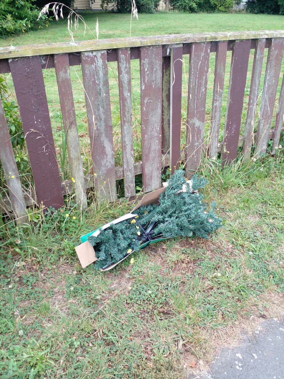 The photograph attached to this rubbish/recycling report