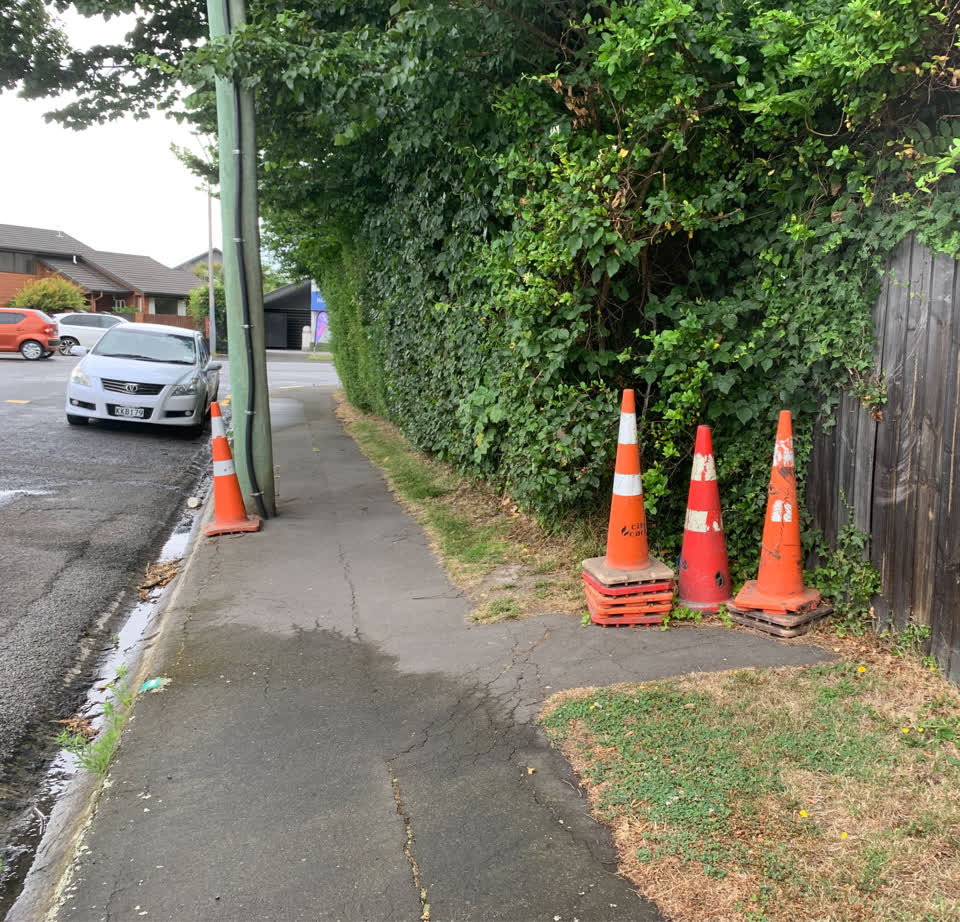 The photograph attached to this roading/streets report