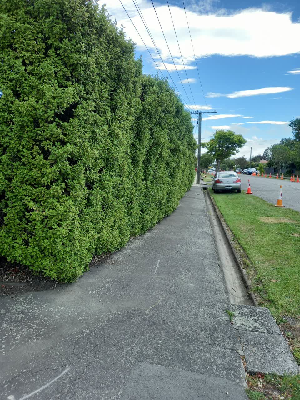 The photograph attached to this roading/streets report