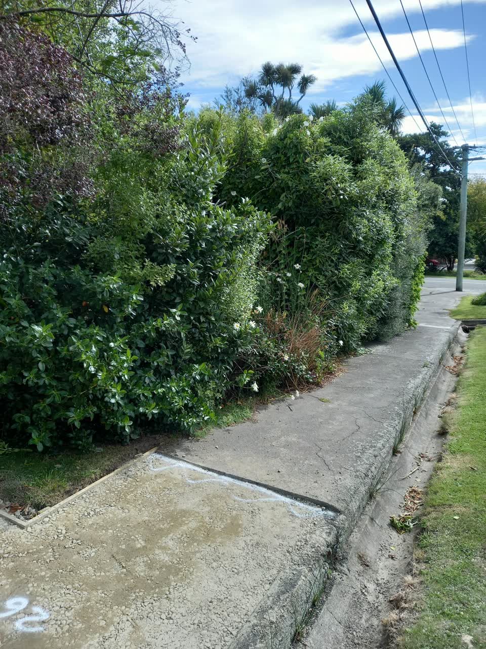 The photograph attached to this roading/streets report