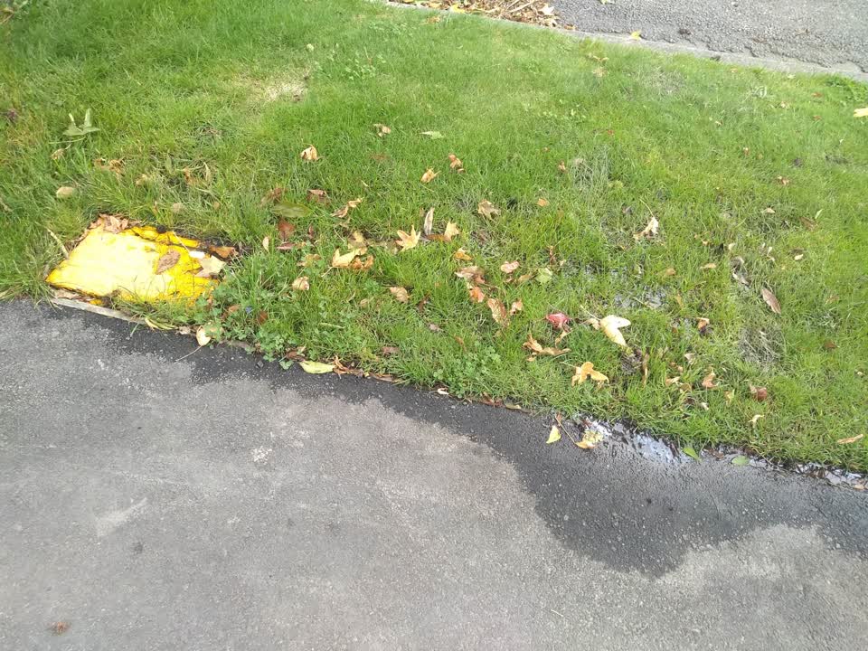 The photograph attached to this water leak report