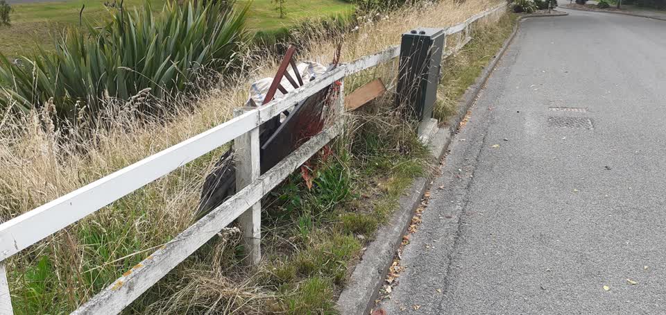 The photograph attached to this rubbish/recycling report