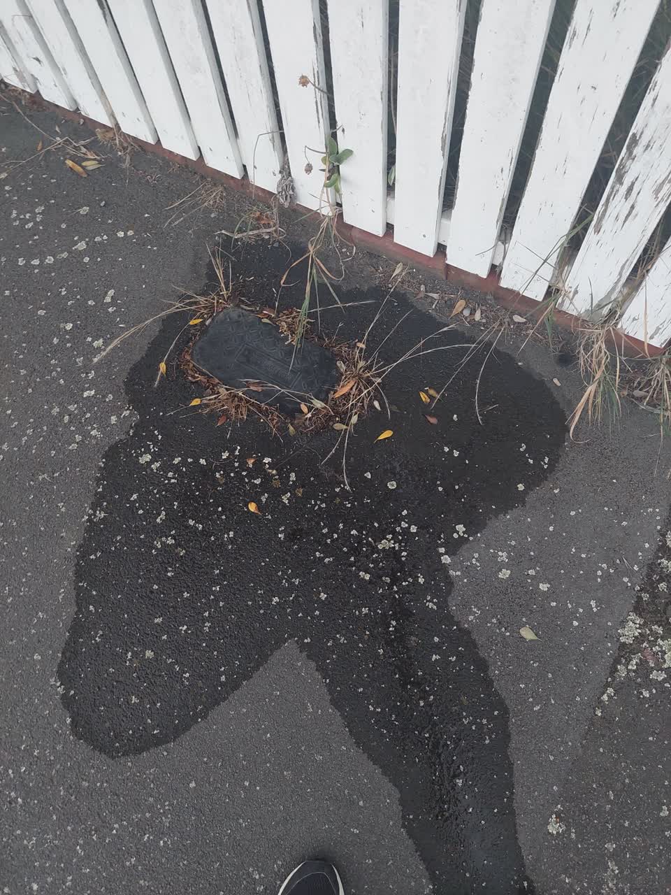 The photograph attached to this flooding report