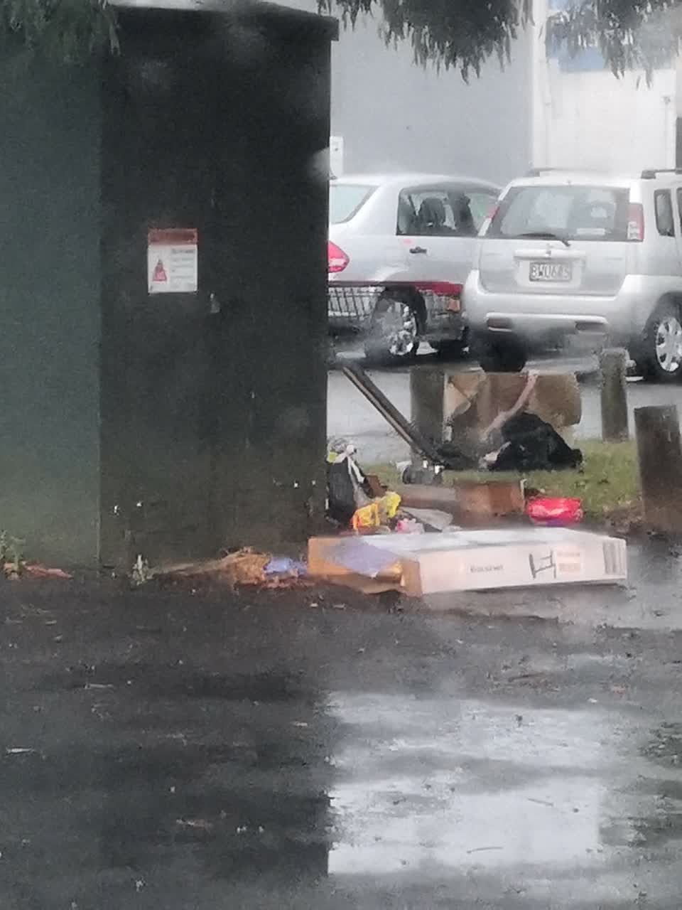 The photograph attached to this rubbish/recycling report