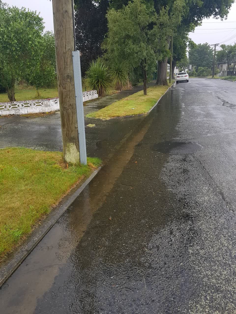 The photograph attached to this flooding report