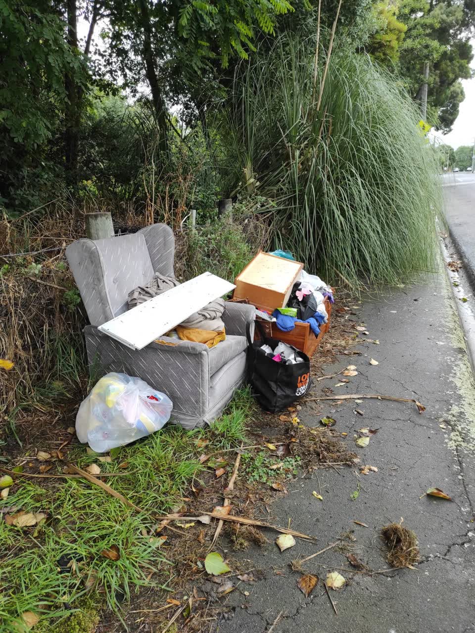 The photograph attached to this rubbish/recycling report