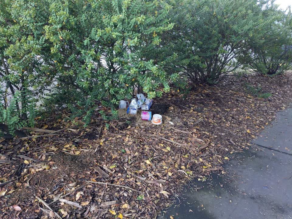 The photograph attached to this rubbish/recycling report