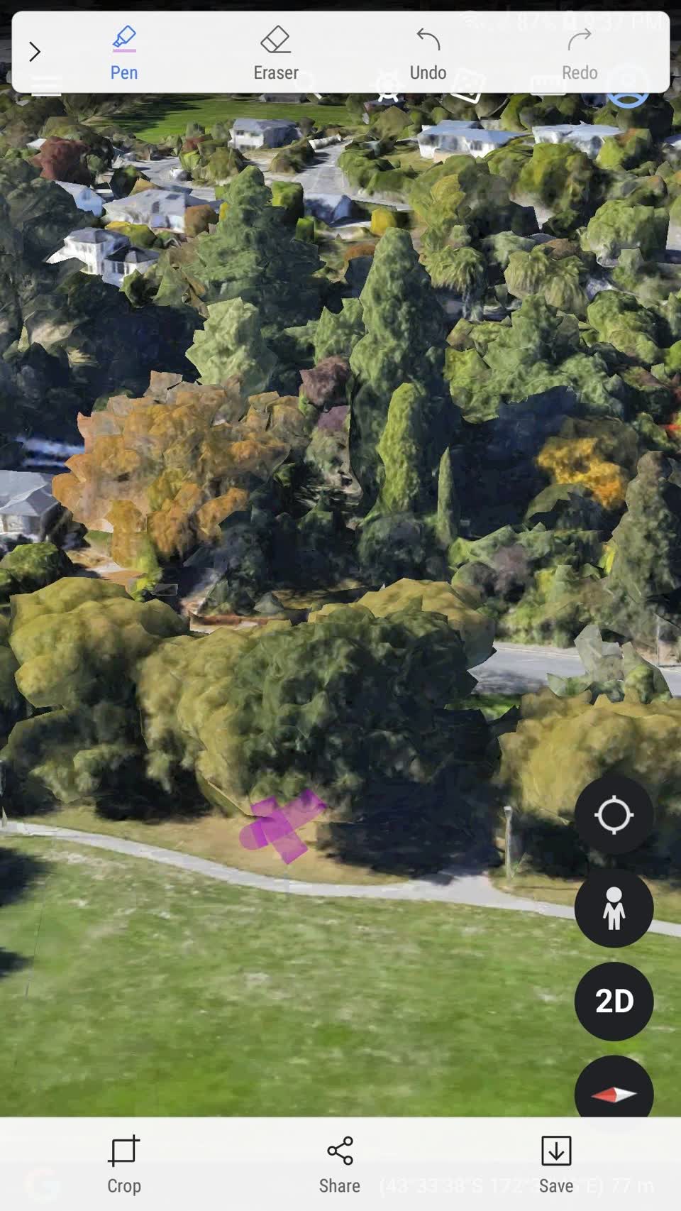 The photograph attached to this parks report