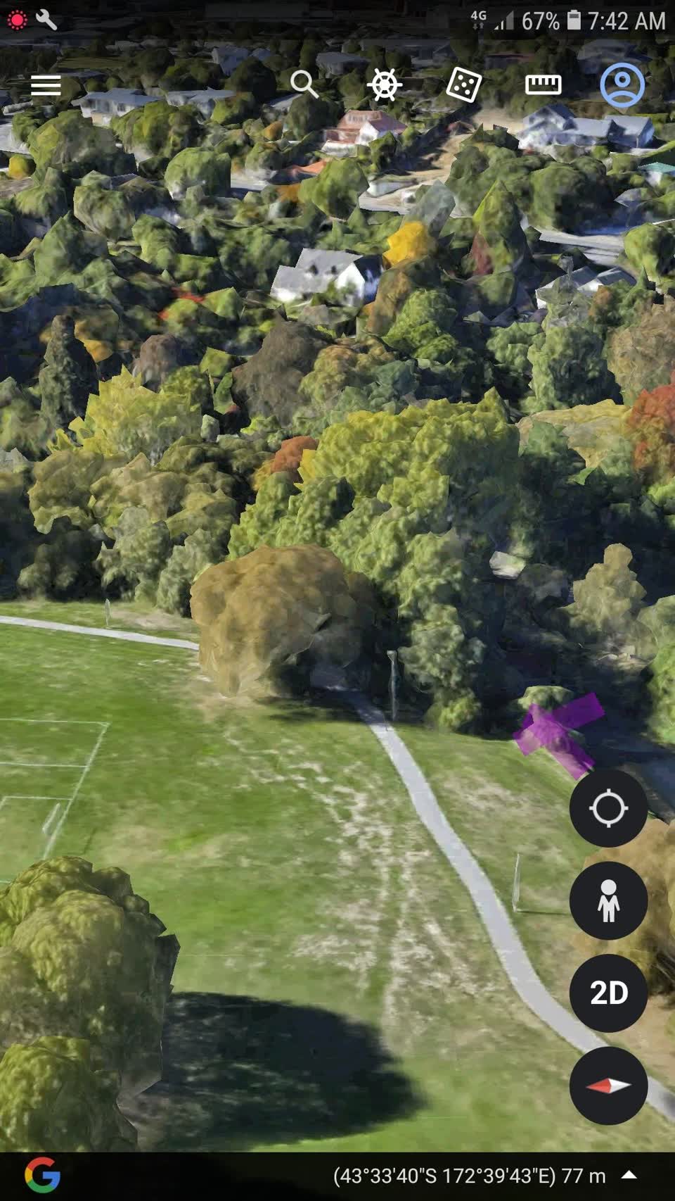 The photograph attached to this parks report