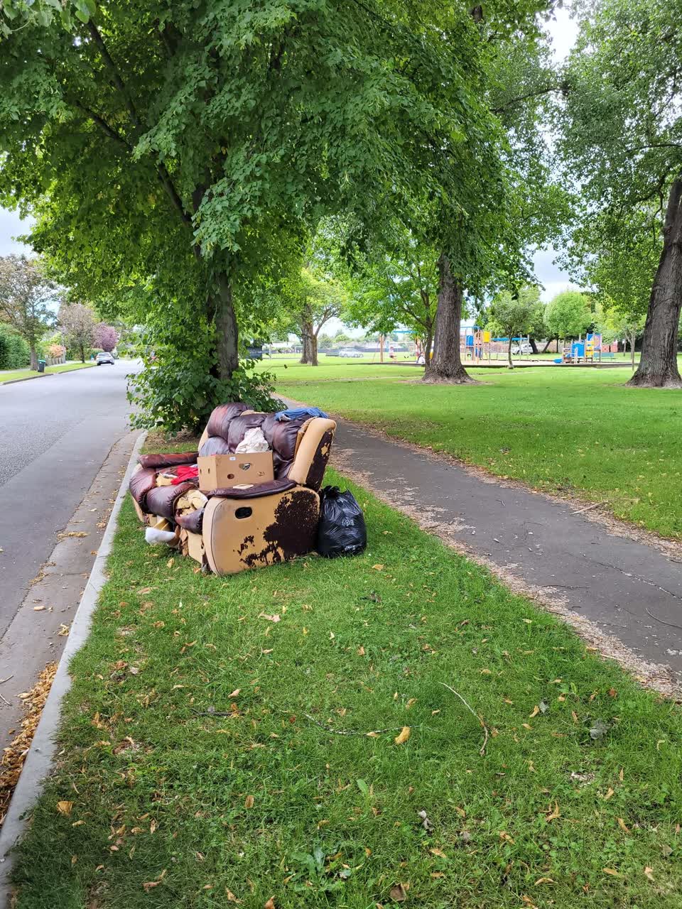 The photograph attached to this rubbish/recycling report