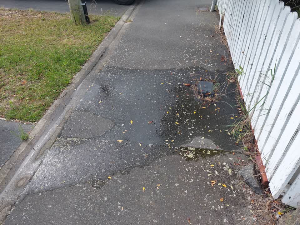 The photograph attached to this flooding report