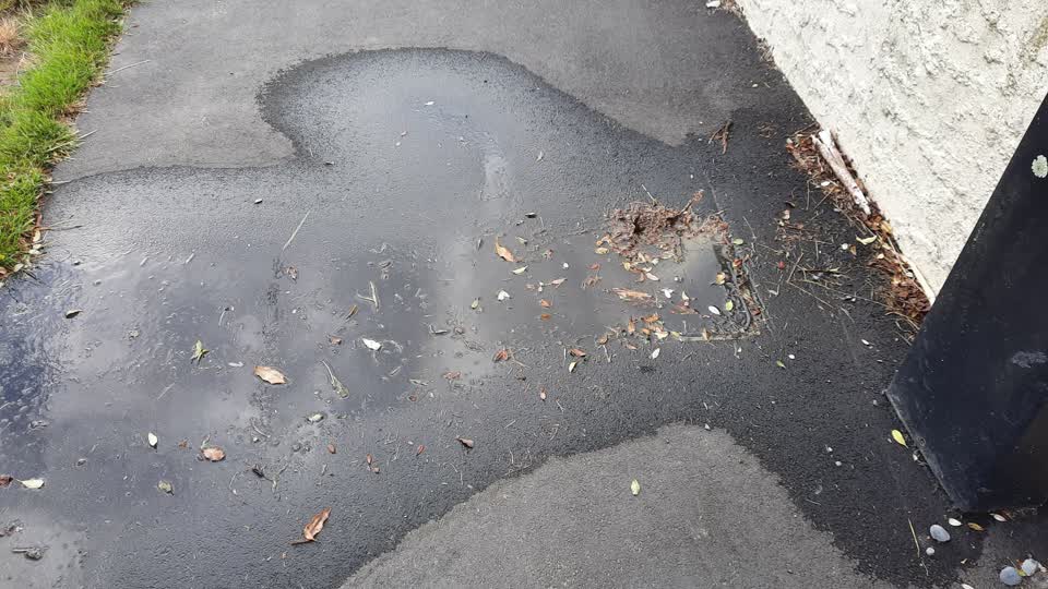 The photograph attached to this flooding report