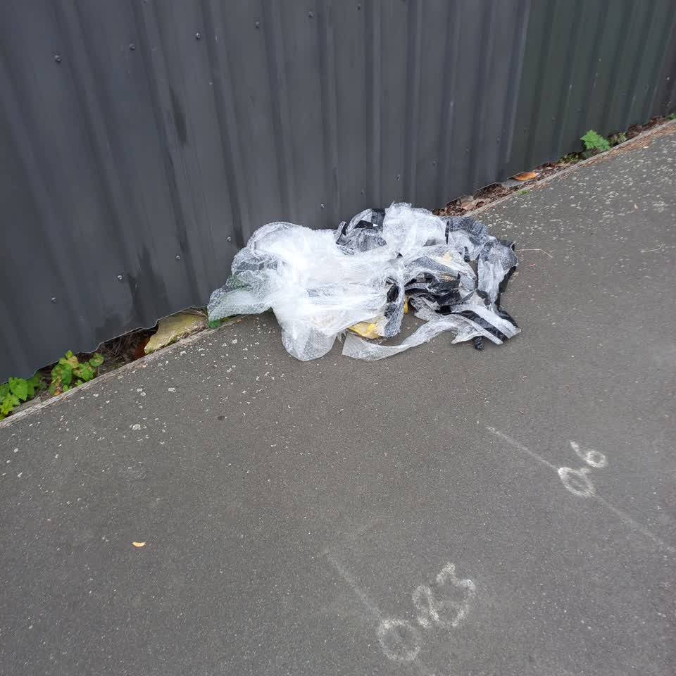 The photograph attached to this rubbish/recycling report