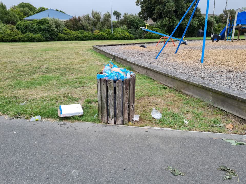 The photograph attached to this rubbish/recycling report