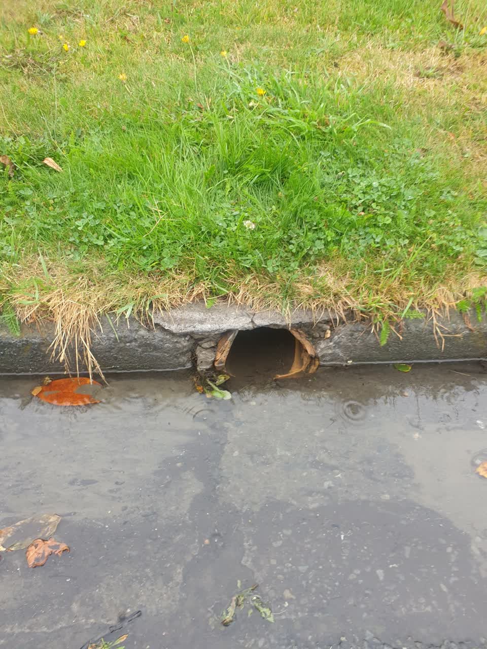 The photograph attached to this wastewater/stormwater report