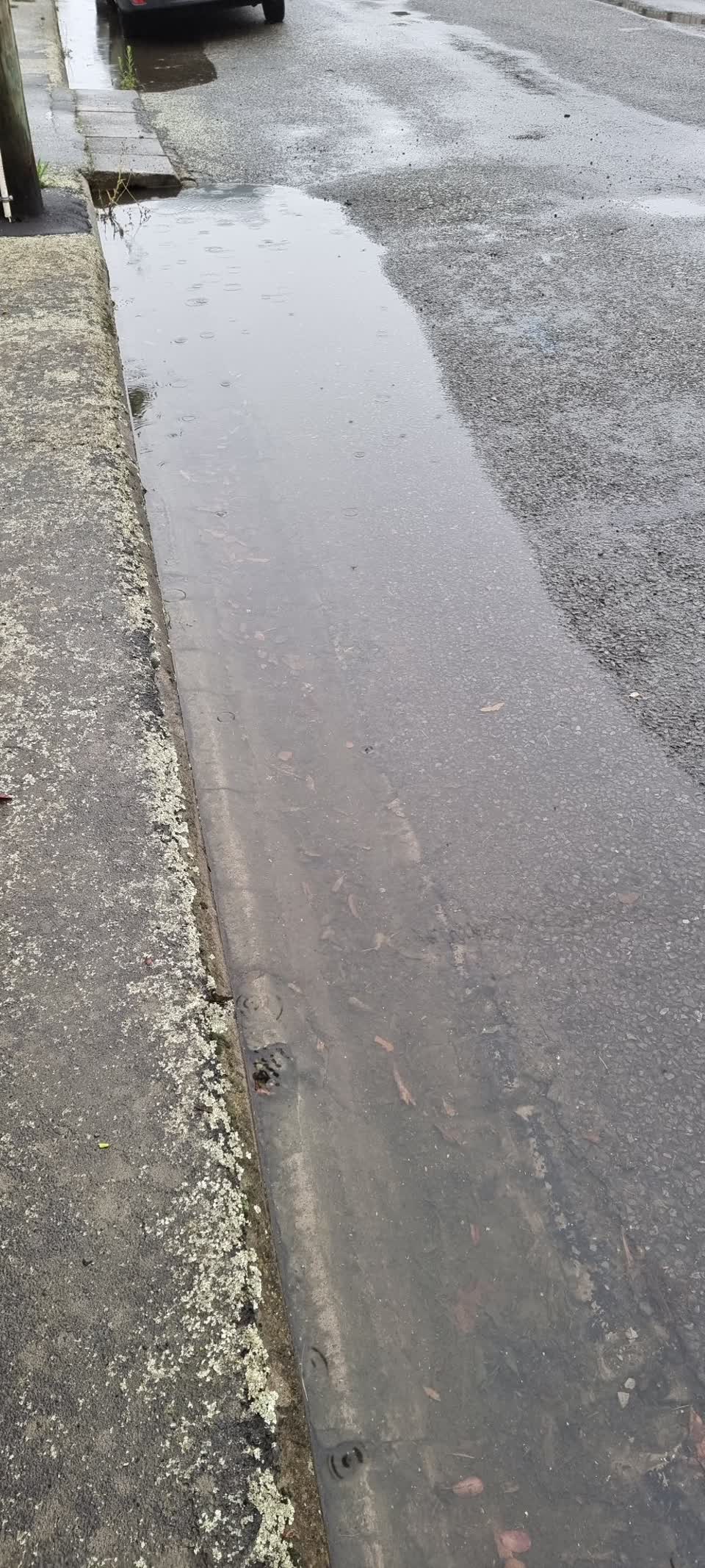 The photograph attached to this flooding report