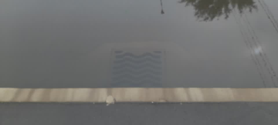 The photograph attached to this flooding report