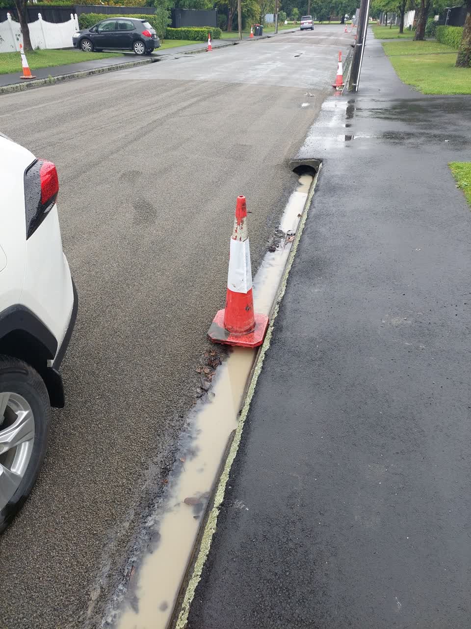 The photograph attached to this wastewater/stormwater report