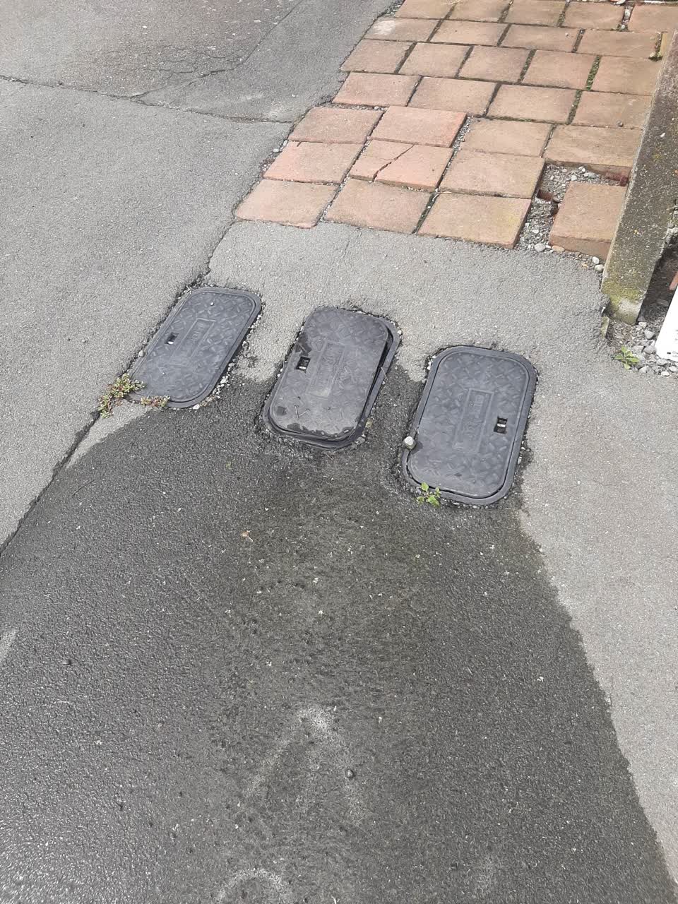The photograph attached to this water leak report