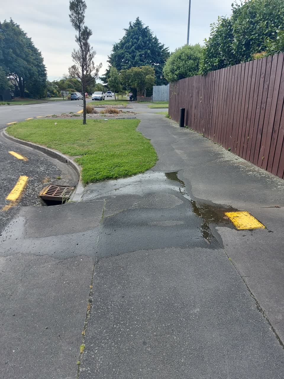The photograph attached to this water leak report