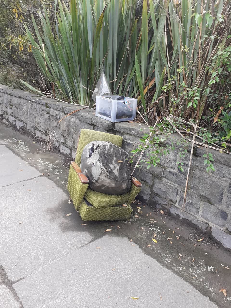 The photograph attached to this rubbish/recycling report