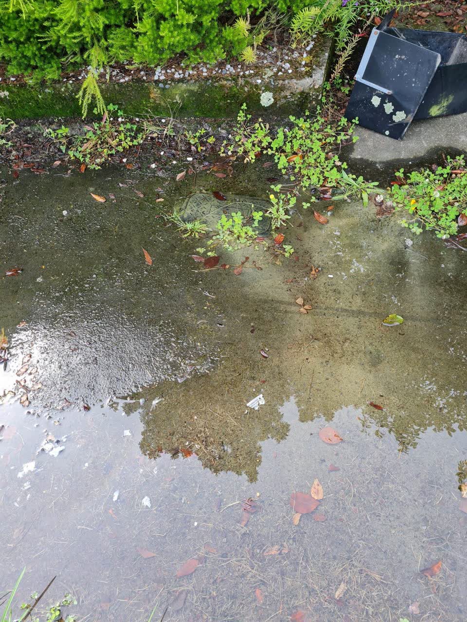 The photograph attached to this wastewater/stormwater report