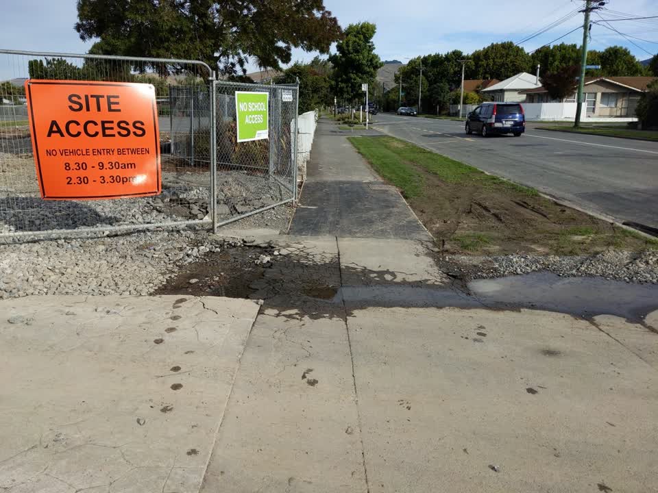 The photograph attached to this water leak report