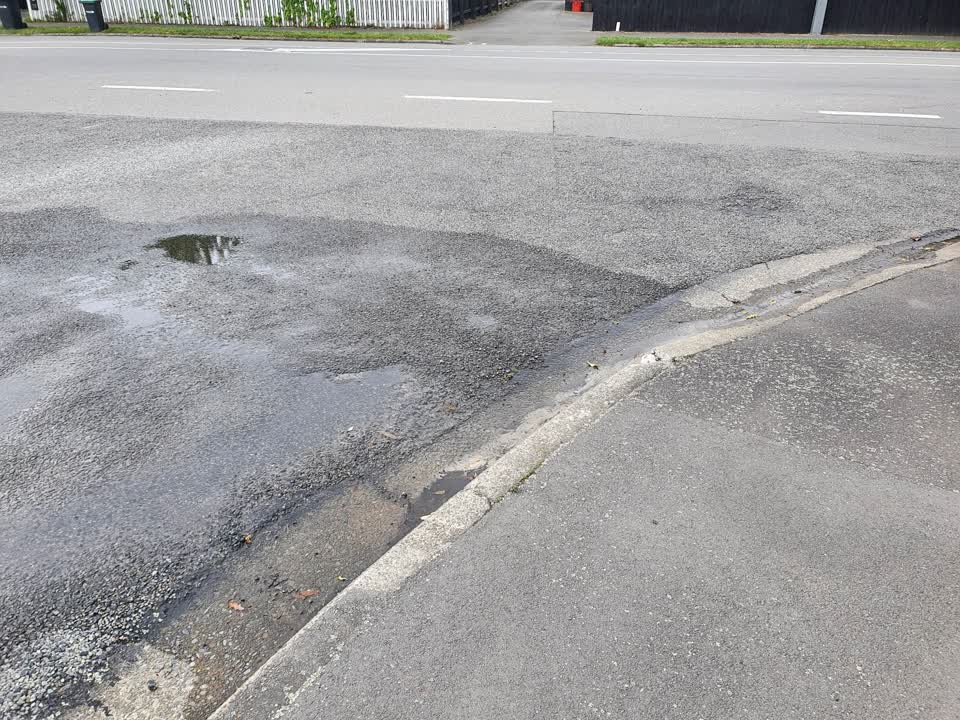 The photograph attached to this water leak report