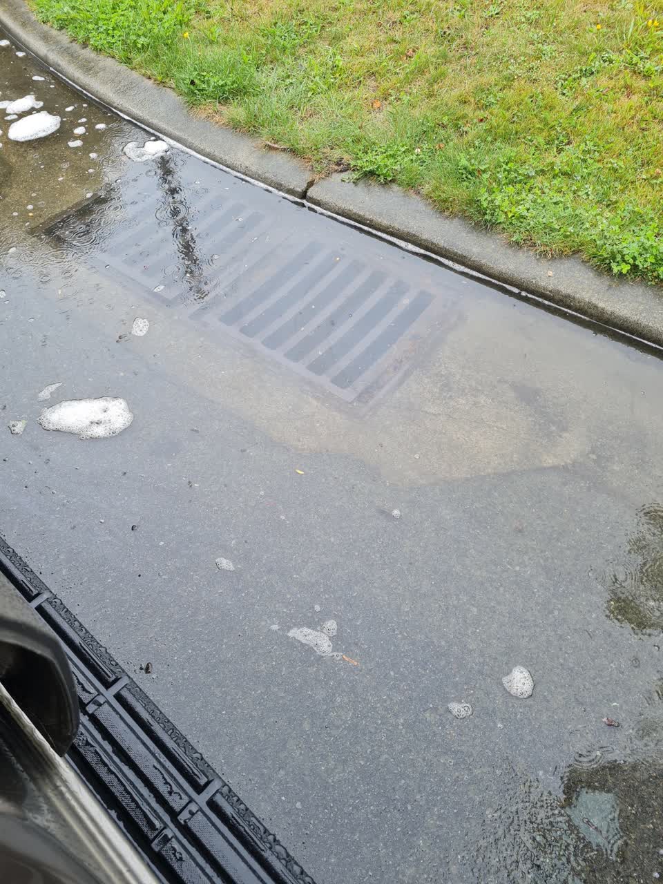 The photograph attached to this flooding report