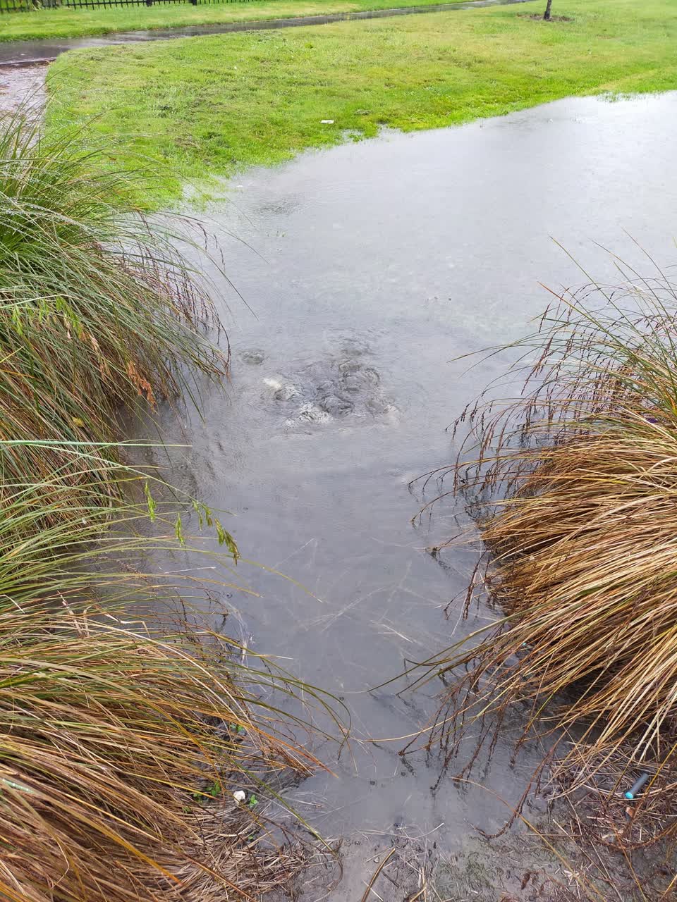 The photograph attached to this flooding report
