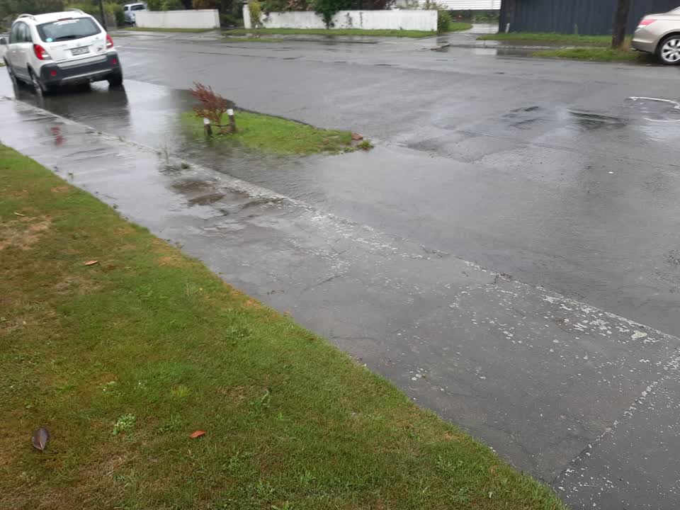 The photograph attached to this flooding report