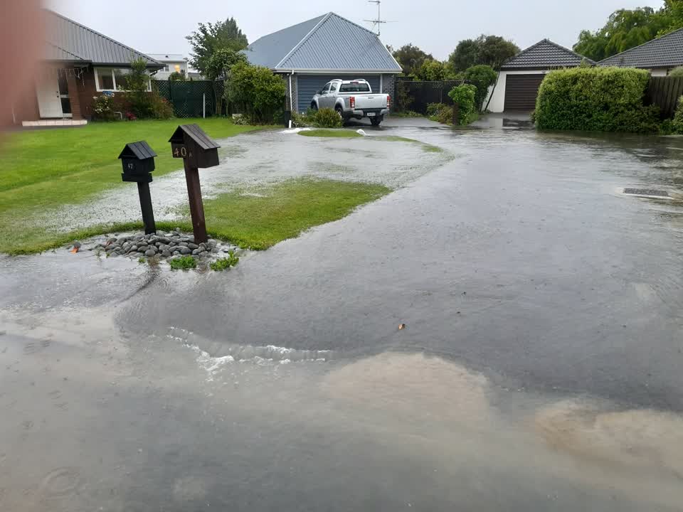The photograph attached to this water leak report