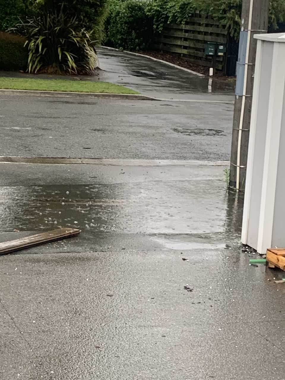The photograph attached to this flooding report