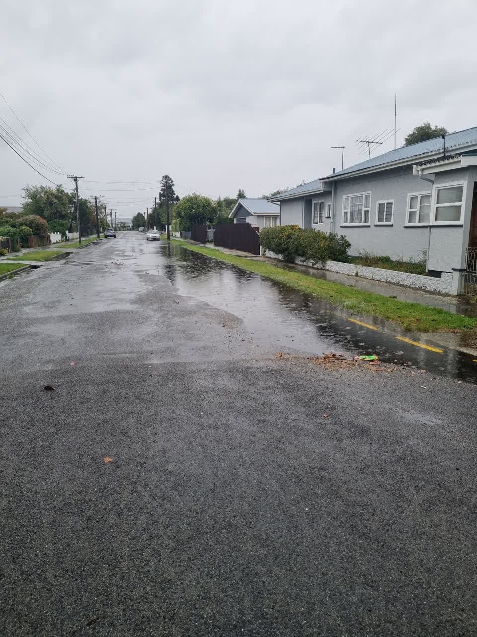 The photograph attached to this flooding report