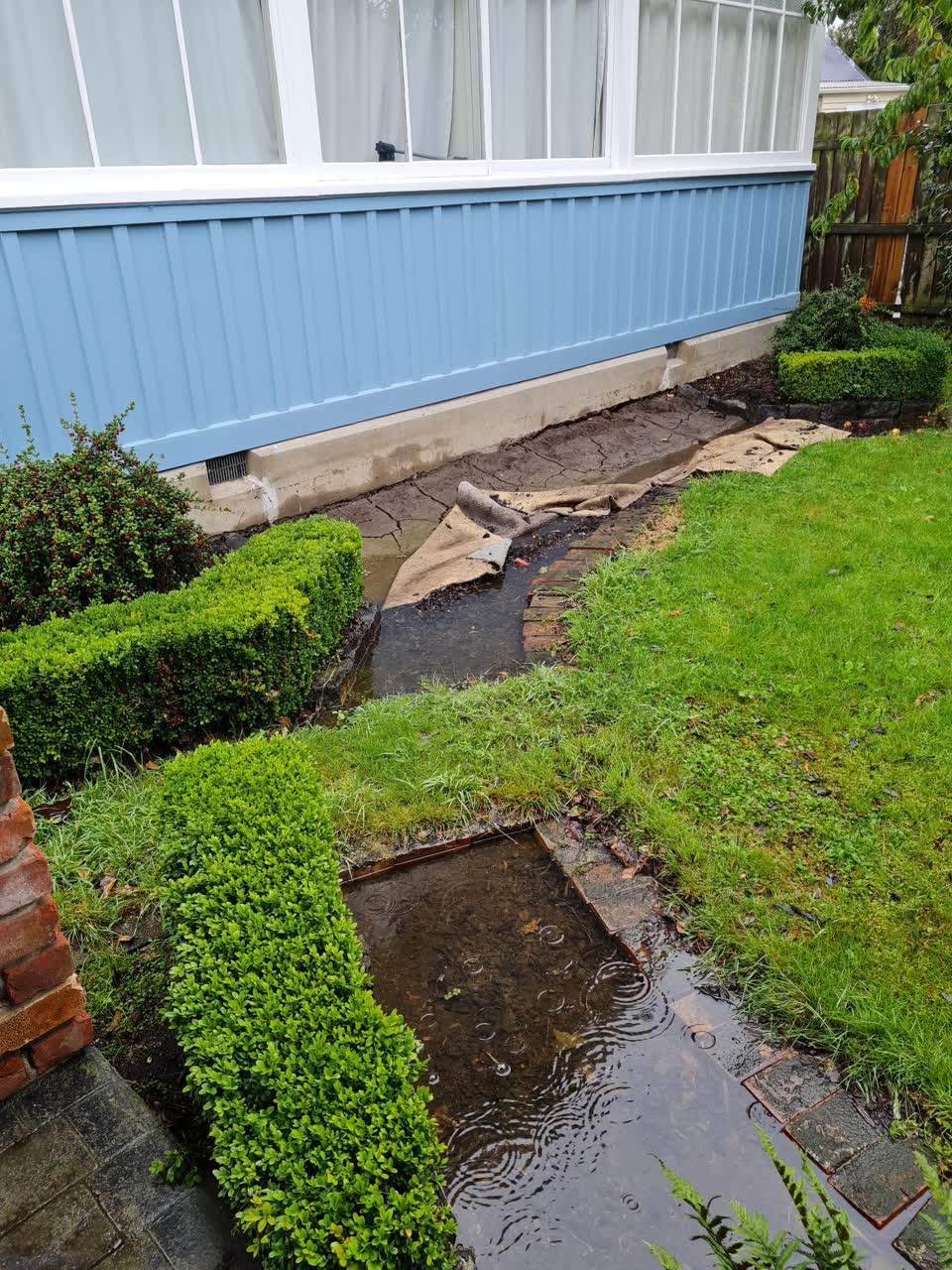 The photograph attached to this flooding report
