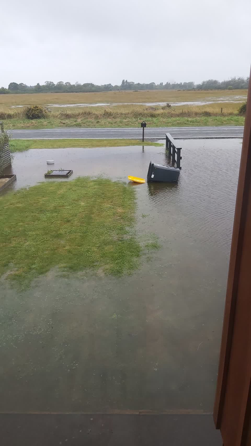 The photograph attached to this flooding report