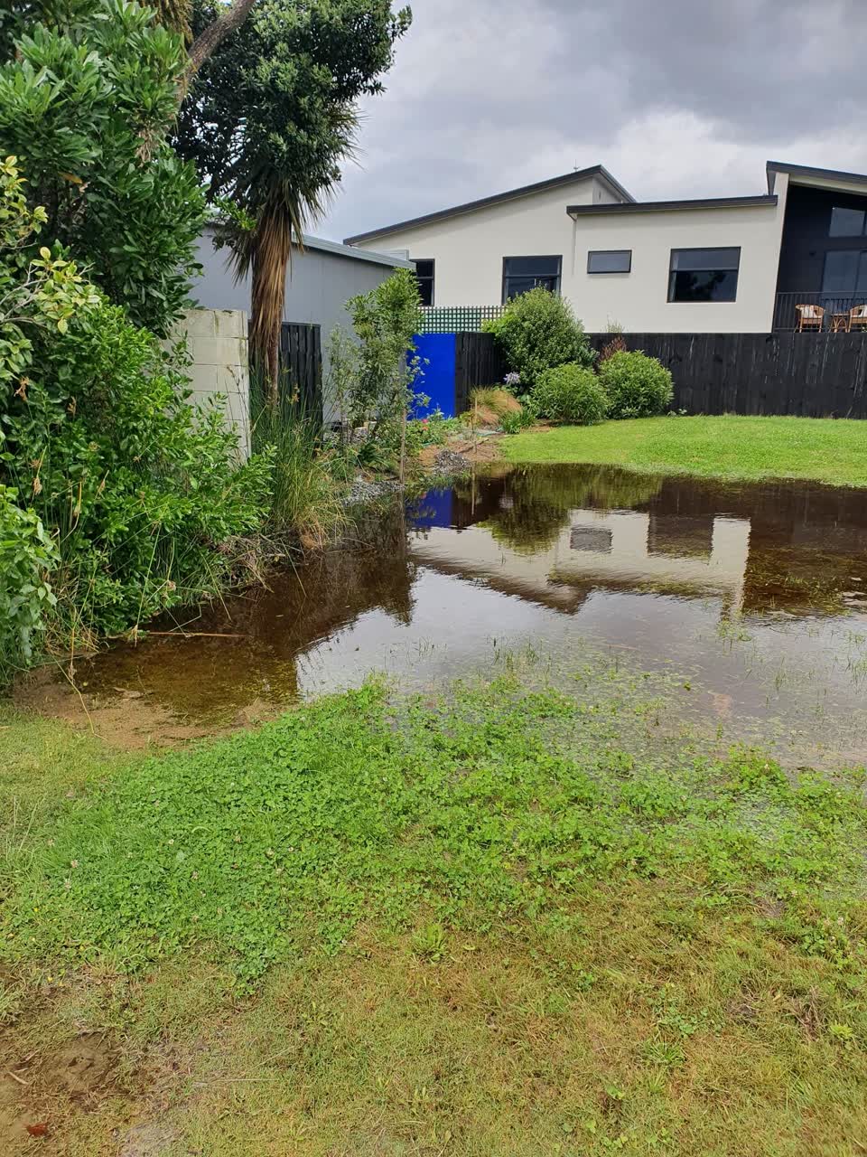 The photograph attached to this flooding report