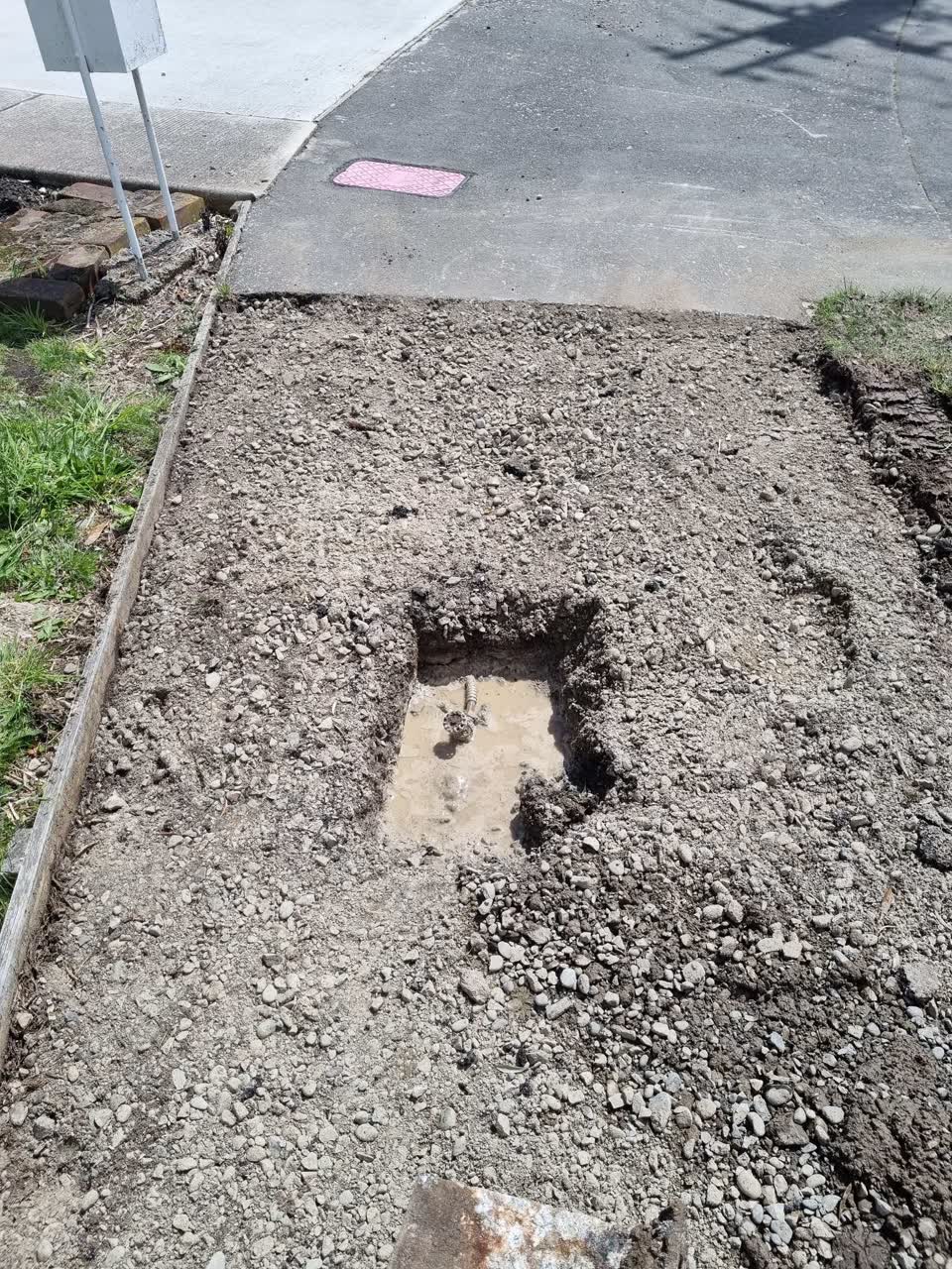 The photograph attached to this water leak report