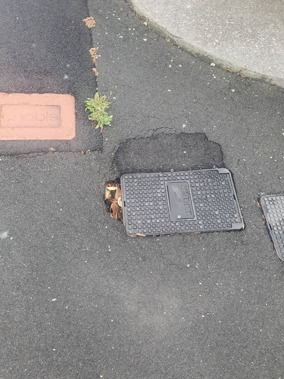 The photograph attached to this water leak report