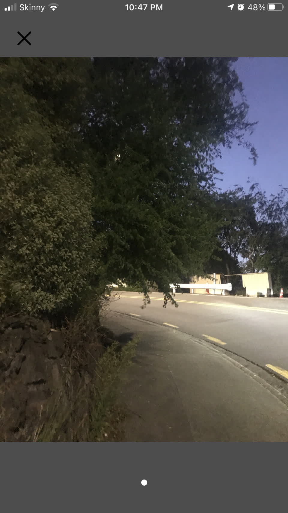 The photograph attached to this roading/streets report