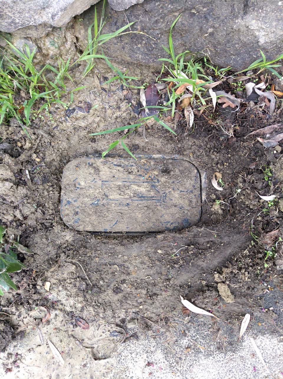 The photograph attached to this water leak report