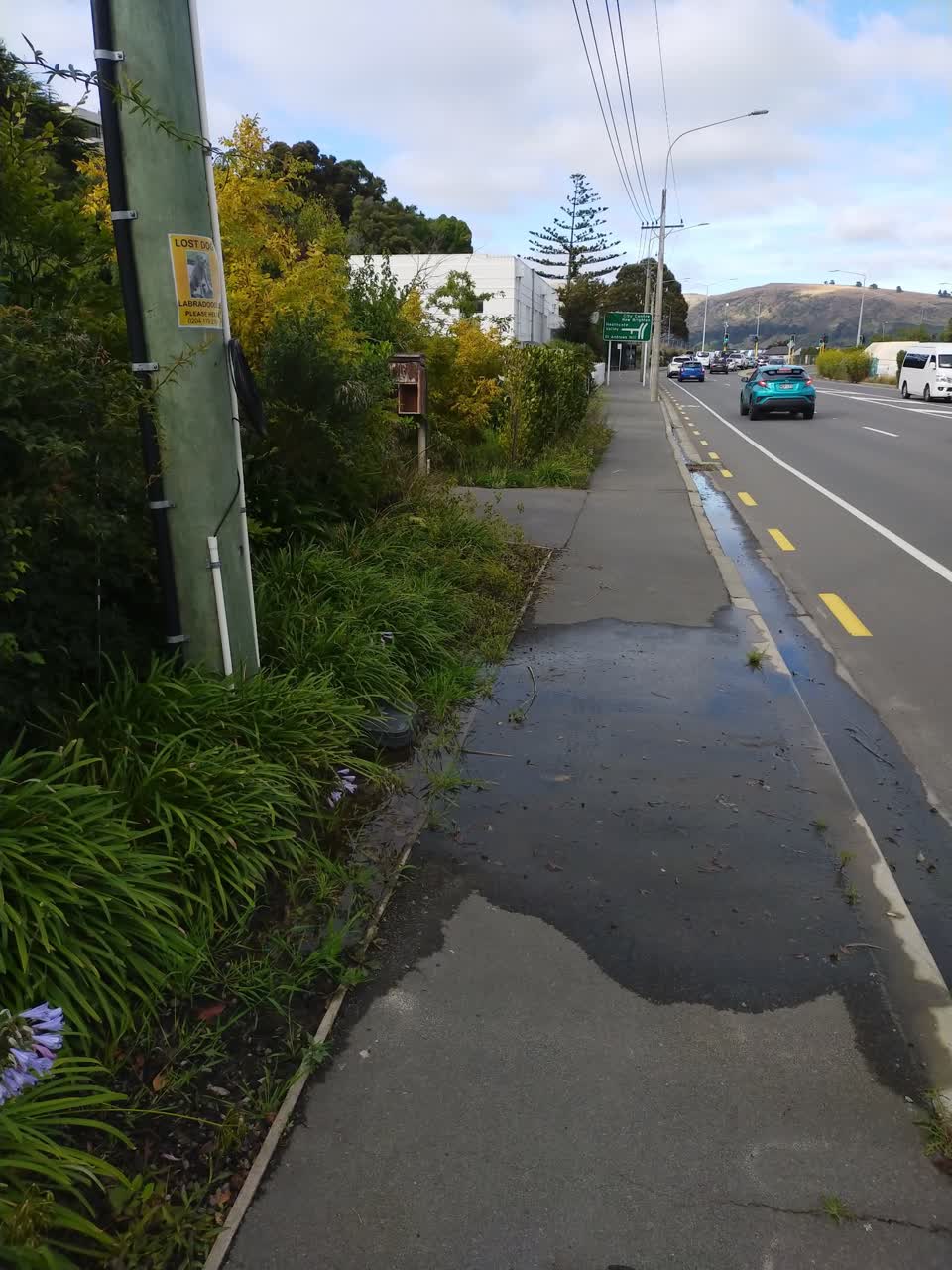 The photograph attached to this water leak report