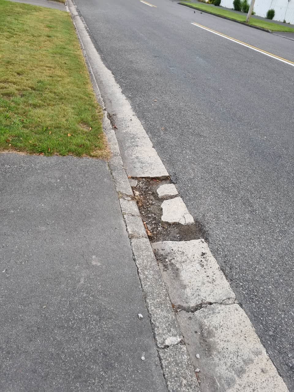 The photograph attached to this roading/streets report