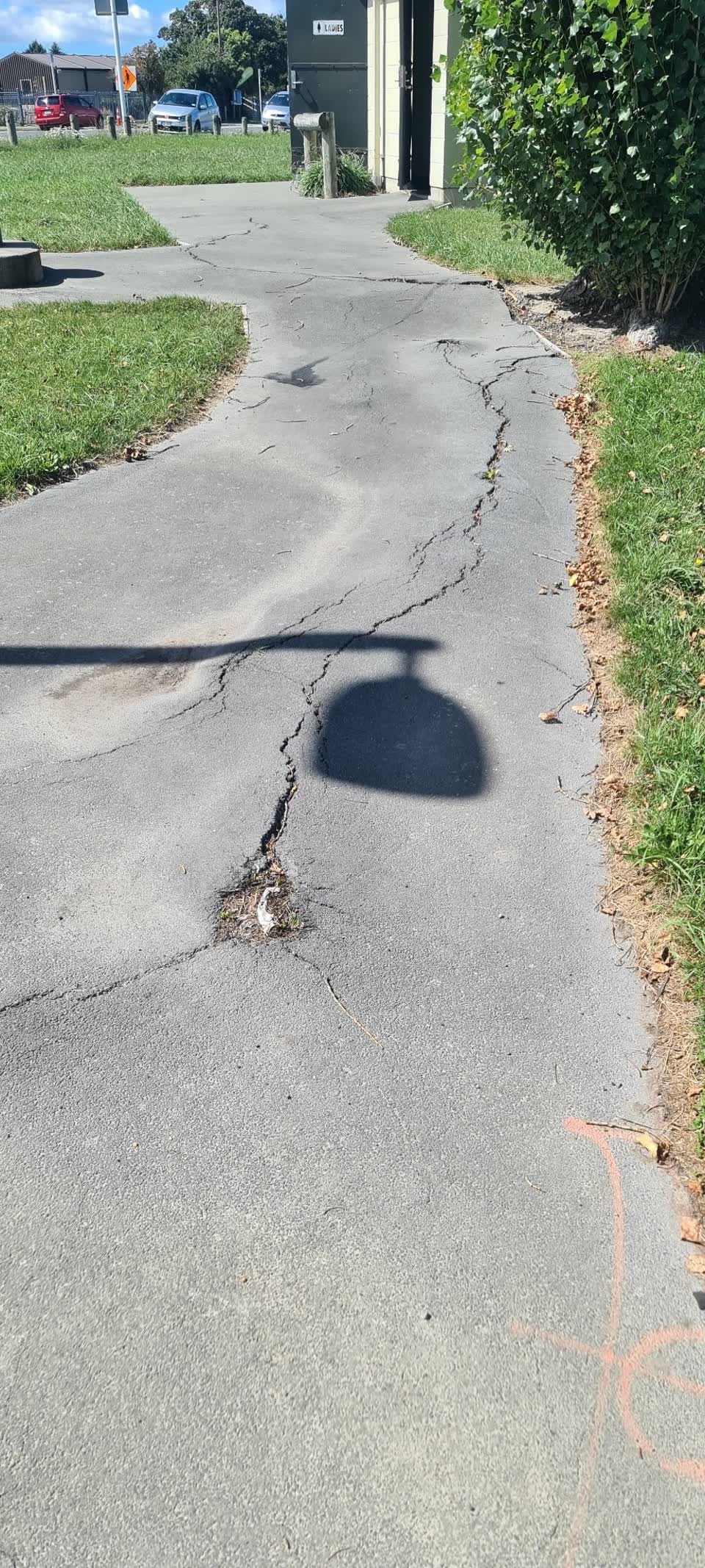 The photograph attached to this roading/streets report